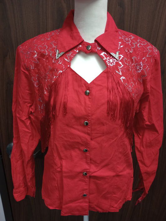 Women's Western Red Shirt